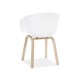 Стілець EGO дуб метал каркас/білий EGOBUB Signal