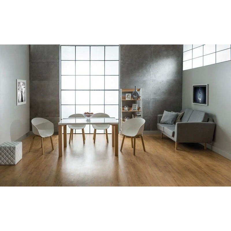 Стілець EGO дуб метал каркас/білий EGOBUB Signal