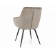 Стілець LILIA VELVET Чорний Стелаж / Темно-бежевий 40 LILIAVCCB Signal