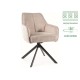 Стілець NOTTI BREGO Чорний каркас / Бежевий 31 NOTTIBRCJBE Signal