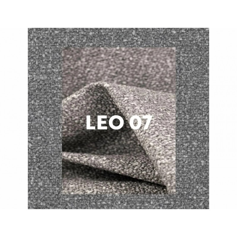Стілець кухонний обідній м'який Borgo Leo Сіра тканина / Чорний каркас Signal