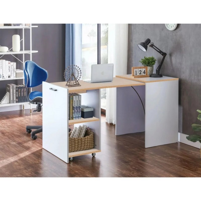 Комп'ютерний стіл DUO 60х46(140) дуб / білий DUODB Signal