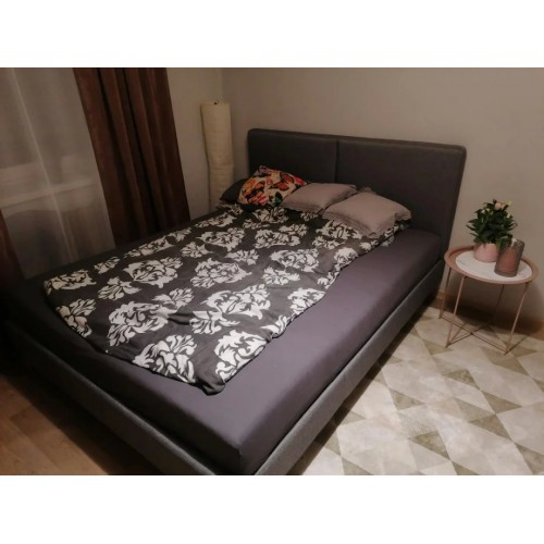 Двоспальне ліжко Acoma 160X200 Сірий Signal