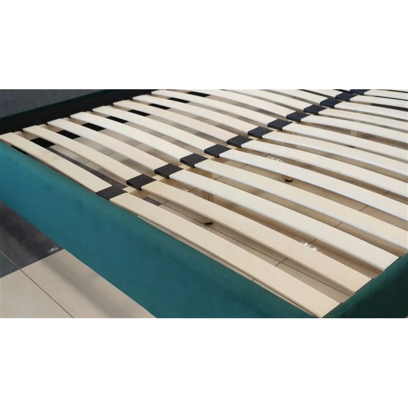 Двоспальне ліжко Azurro velvet 160X200 Зелений Signal