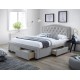 Двоспальне ліжко Electra 160X200 Сірий Signal