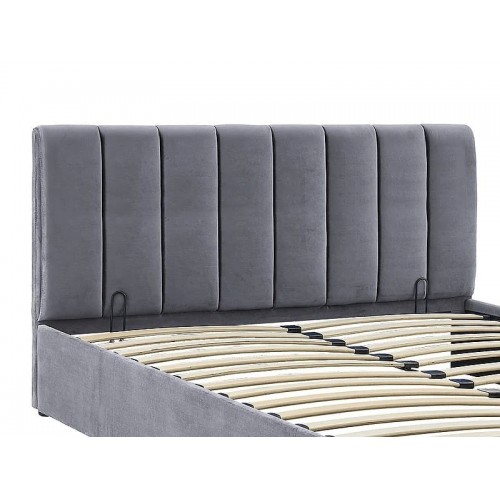 Ліжко MONTREAL VELVET 140X200 Сірий Signal