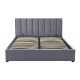 Ліжко MONTREAL VELVET 140X200 Сірий Signal