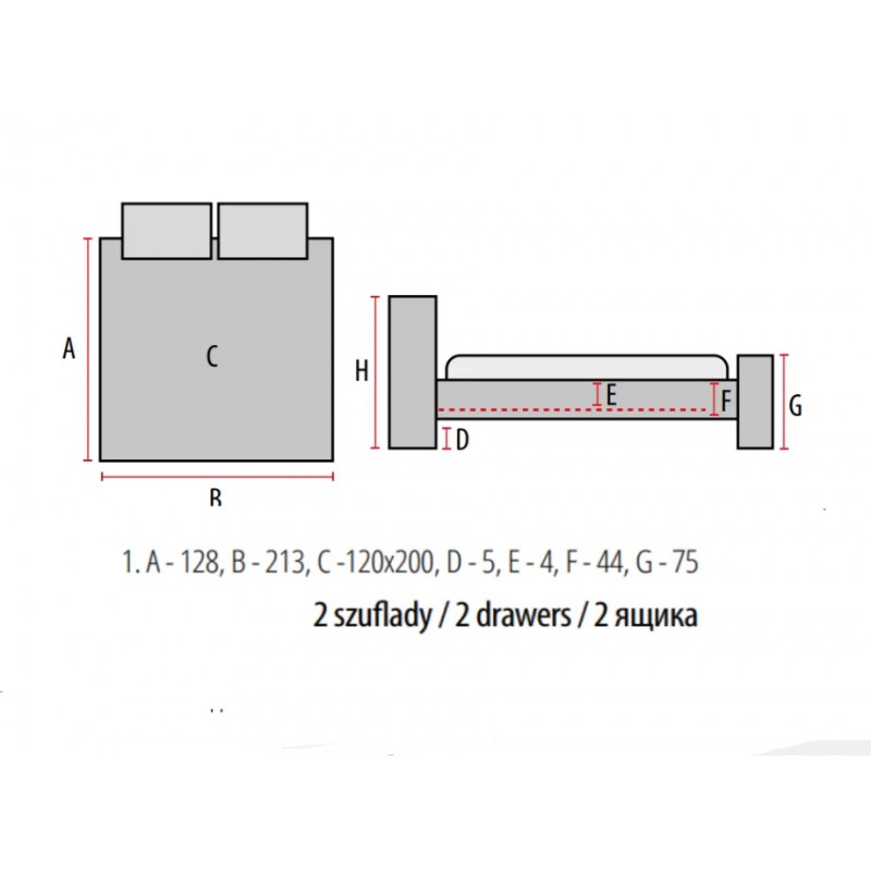 Ліжко односпальне ELIOT VELVET 120X200 сірий TAP. 142 Signal