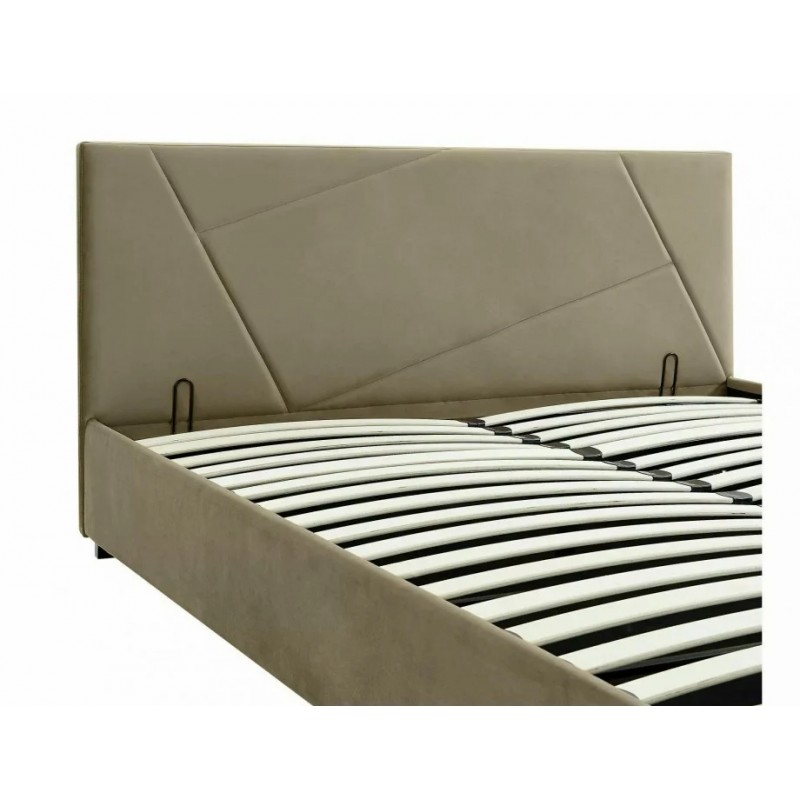 Ліжко двоспальне COLUMBIA VELVET 160X200 Світло-бежевий BLUVEL 28 COLUMBIAV160BE Signal
