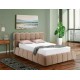Ліжко двоспальне м'яке Parma Velvet 160×200 Темно-бежева велюр Bluvel Signal