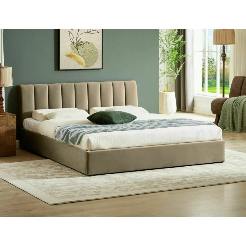 Ліжко полуторне MONTREAL VELVET 140X200 Бежевий BLUVEL 28 MONTREALV140BE Signal