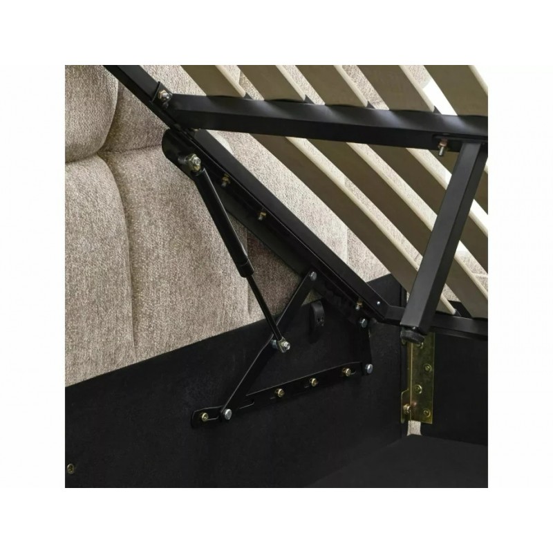 Ліжко полуторне м'яке Parma Raven 140×200 Бежева тканина Signal