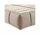Ліжко полуторне м'яке Parma Velvet 140×200 Темно-бежева велюр Bluvel Signal