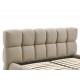 Ліжко полуторне м'яке Parma Velvet 140×200 Темно-бежева велюр Bluvel Signal