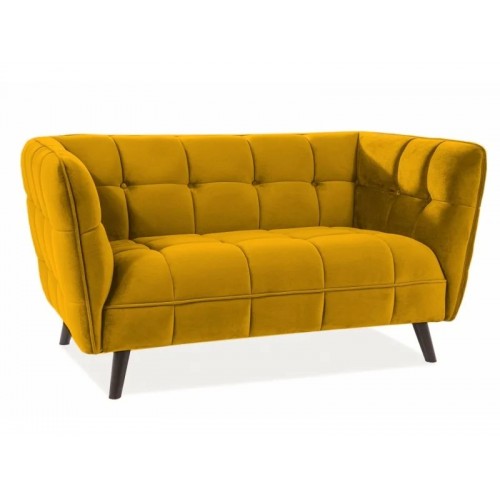 Диван CASTELLO 2 VELVET карі BLUVEL 68 / венге Signal