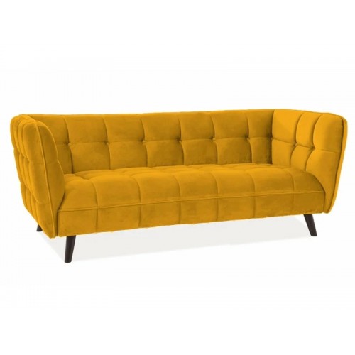 Диван CASTELLO 3 VELVET карі BLUVEL 68 / венге Signal