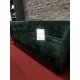 Диван CASTELLO 3 VELVET зелений BLUVEL 78 / венге Signal