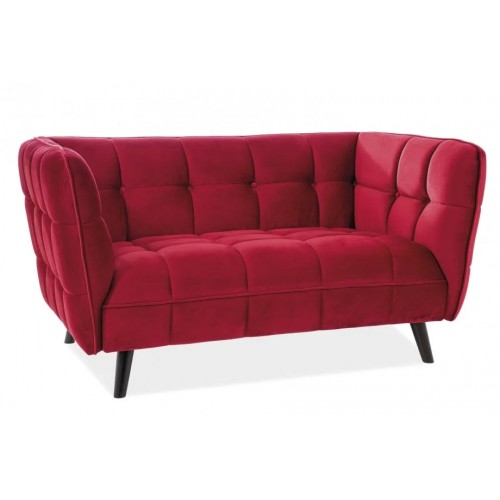 Диван Castello Velvet 2 Бордовий Signal