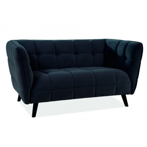 Диван Castello Velvet 2 Чорний Signal