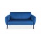 Диван ELSA VELVET синій / венге Signal