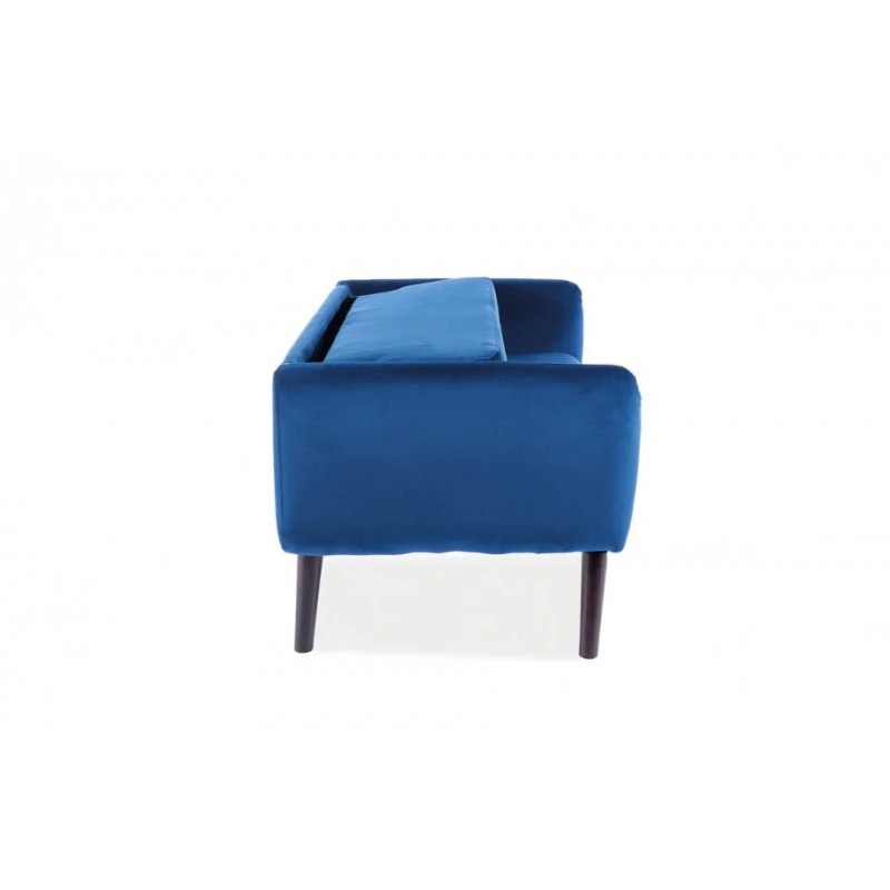 Диван ELSA VELVET синій / венге Signal