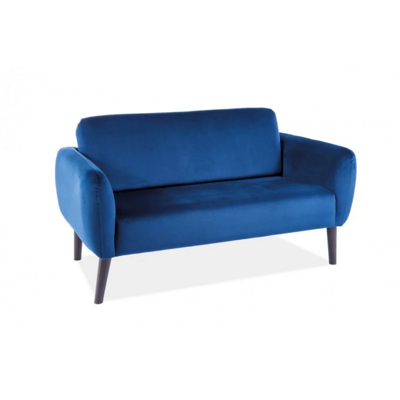 Диван ELSA VELVET синій / венге Signal