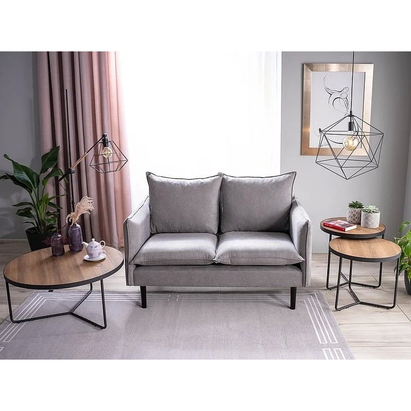 Диван FLORA VELVET Сірий Signal