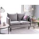 Диван FLORA VELVET Сірий Signal