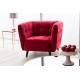 Крісло Castello Velvet 1 Бордовий Signal