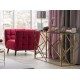 Крісло Castello Velvet 1 Бордовий Signal