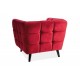 Крісло Castello Velvet 1 Бордовий Signal