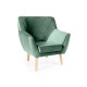 Крісло KIER 1 VELVET зелене/бук BL.78 Signal
