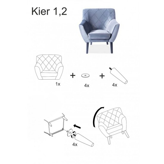 Крісло Signal Kier 1 Каррі Signal Крісло Signal Kier 1 Каррі Signal