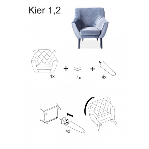 Крісло Signal Kier 1 Зелений Signal
