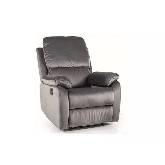 Крісло розкладне SPENCER 1 VELVET сіре BL.14 Signal Крісло розкладне SPENCER 1 VELVET сіре BL.14 Signal