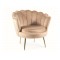 Крісло CAMELLIA 1 VELVET Беж BLUVEL 28 / Золотий CAMELLIAV1BEZL Signal
