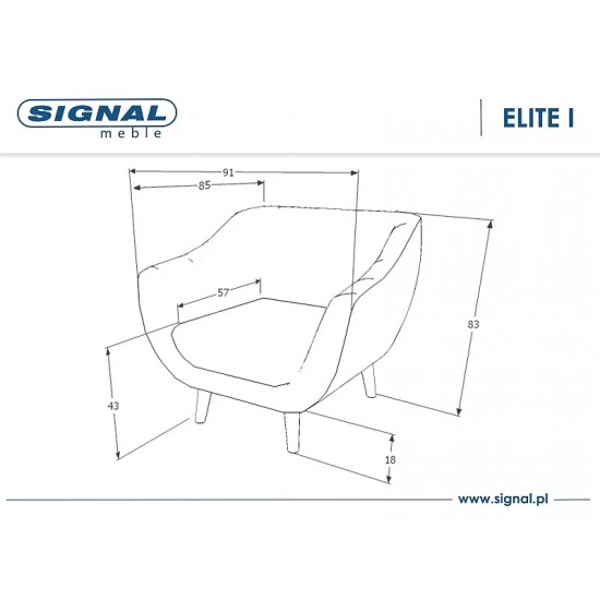 Крісло ELITE 1 VELVET Оливковий BLUEVEL 77 / венге ELITE1V77OL Signal Крісло ELITE 1 VELVET Оливковий BLUEVEL 77 / венге ELITE1V77OL Signal