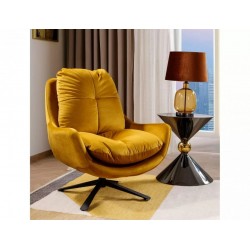Крісло VIVIEN VELVET чорний мат каркас / карі BL.68 VIVIENVCU Signal