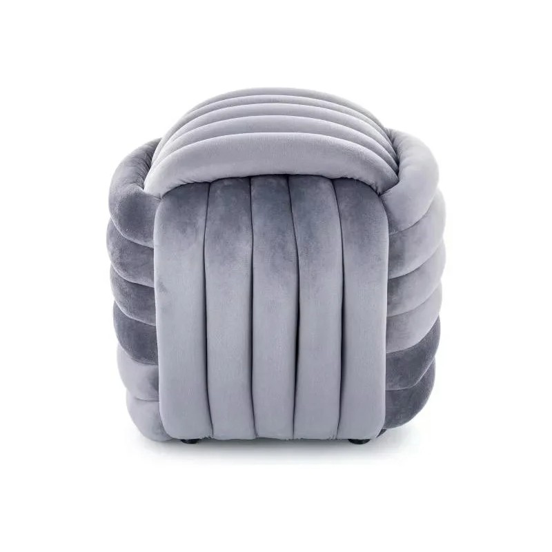 Пуф BRUNI VELVET сірий Тк.252 BRUNIVSZ Signal