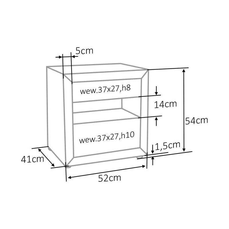 Приліжкова тумба ET-003 VELVET Зелений Signal