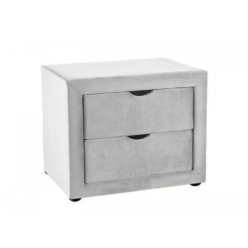 Тумба приліжкова ET-002 VELVET світло-сіра BL.03 42*35*50 Signal