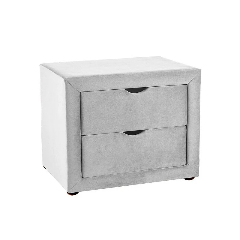 Тумба приліжкова ET-002 VELVET світло-сіра BL.03 42*35*50 Signal