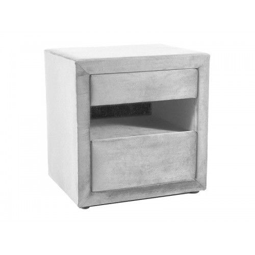 Тумба приліжкова ET-003 VELVET світло-сіра BL.03 54*41*52 Signal