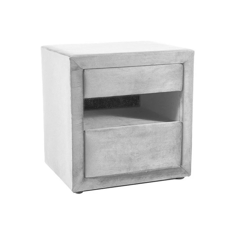 Тумба приліжкова ET-003 VELVET світло-сіра BL.03 54*41*52 Signal