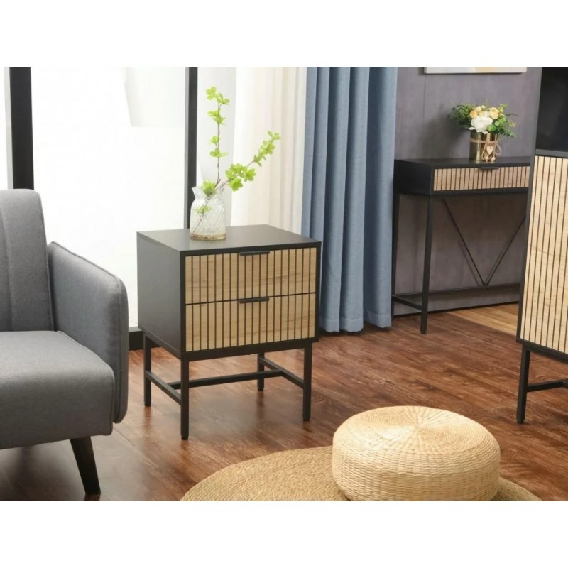 Тумба MAGO S1 48х40 дуб / чорний мат MAGOS1 Signal