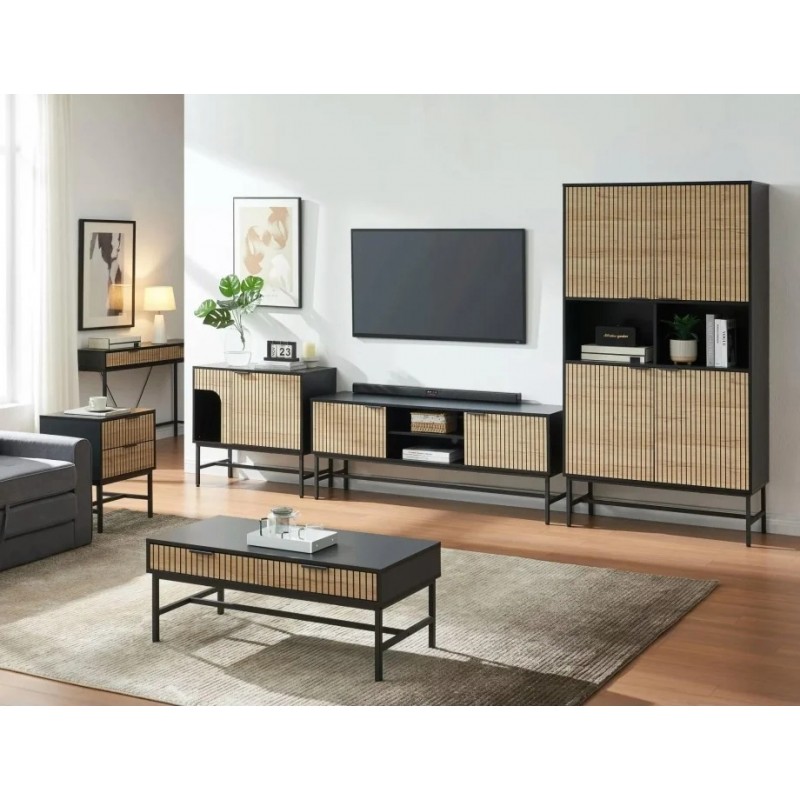 Тумба MAGO S1 48х40 дуб / чорний мат MAGOS1 Signal