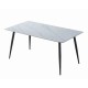 Стіл обідній RION 130*70 білий/чорний каркас RIONBC130 Signal