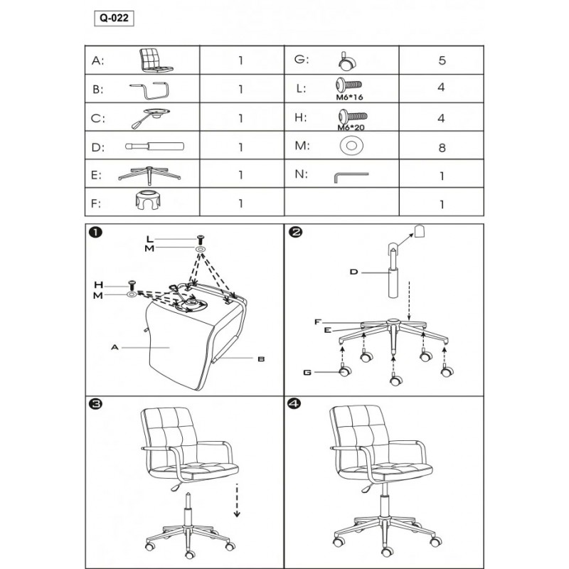 Компютерне крісло поворотне Q-022 Екошкіра Фіолетовий Signal