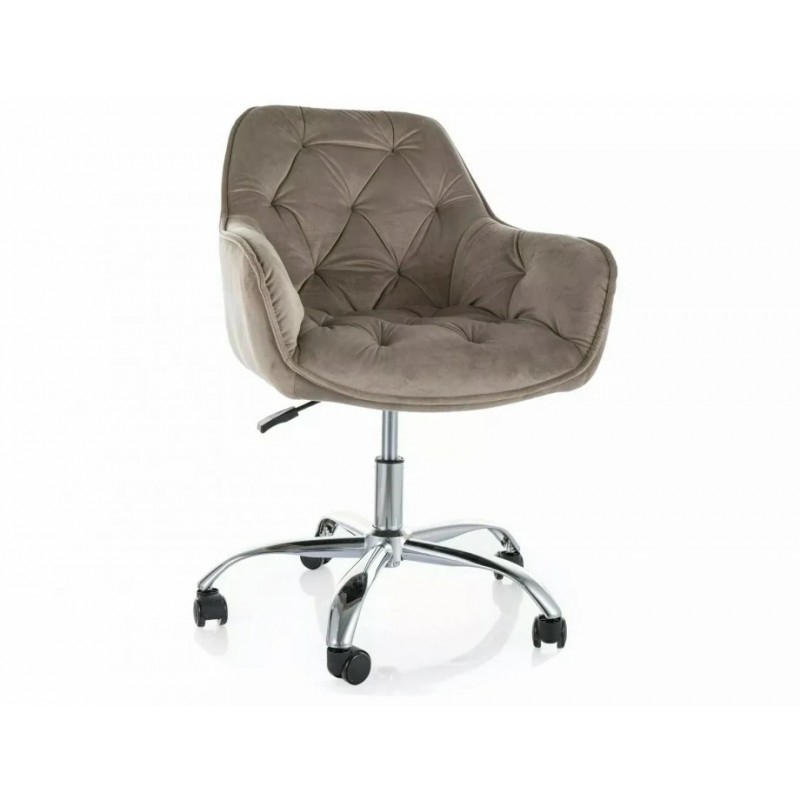 Комп'ютерне крісло Q-190 VELVET Темно-бежевий BLUVEL 40 OBRQ190VCBE Signal