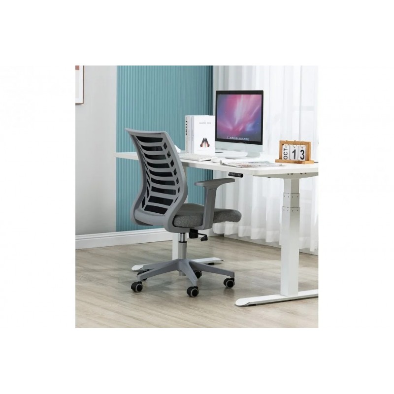 Комп'ютерне крісло поворотне Q-320 Чорний/Сірий OBRQ320CS Signal